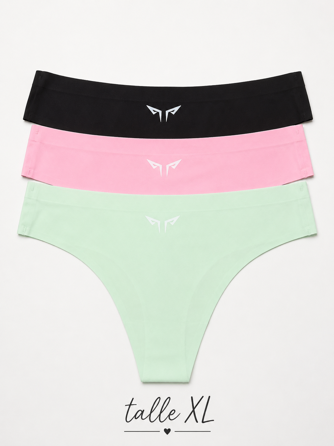 3 Bombis Cola Less Segunda Piel Seamless invisibles COLORES