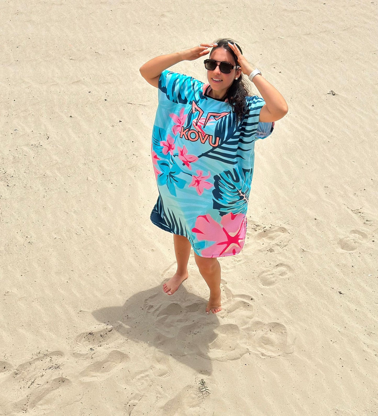 Poncho toalla cambiador para la Playa