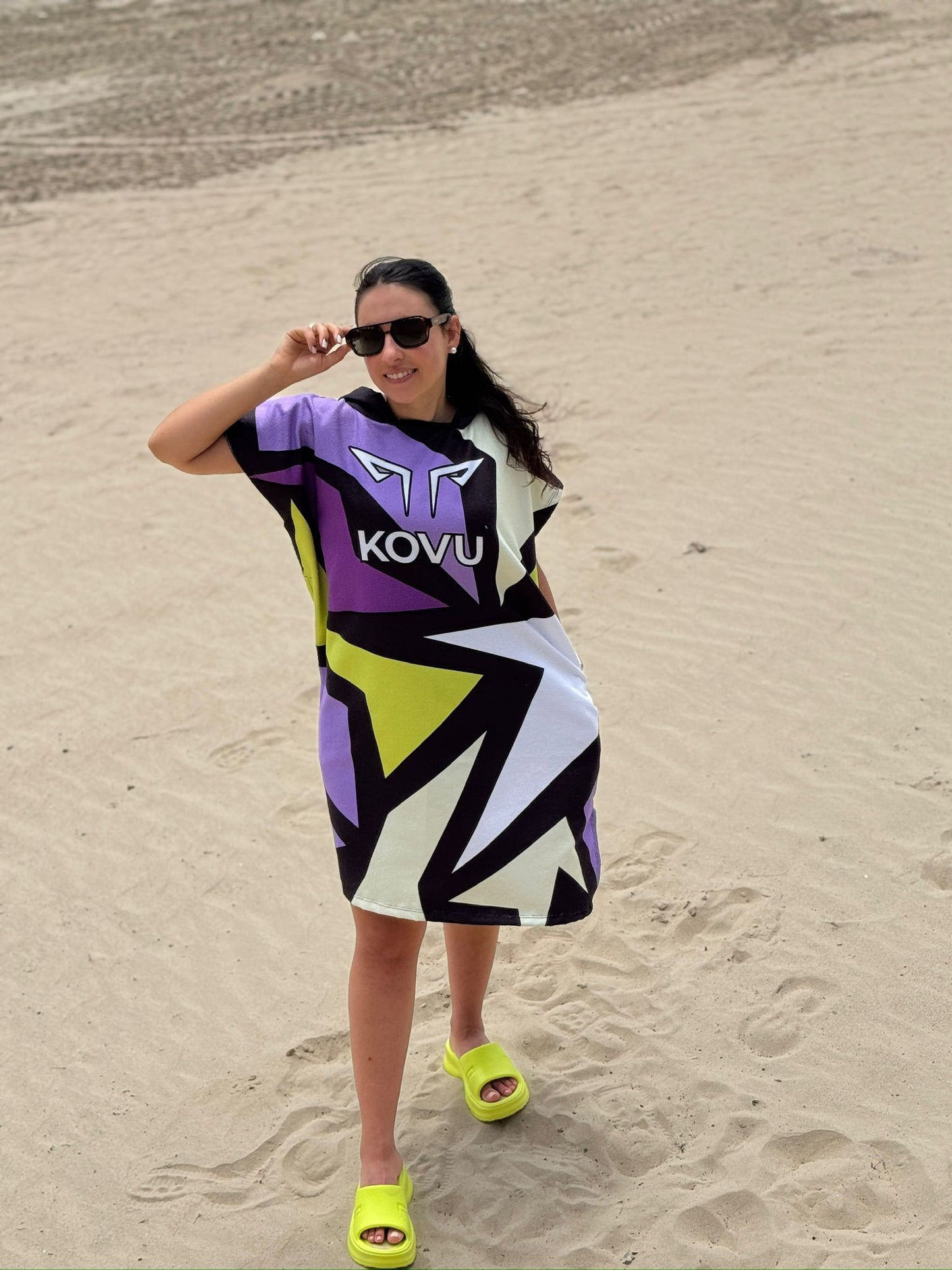 Poncho toalla cambiador para la Playa