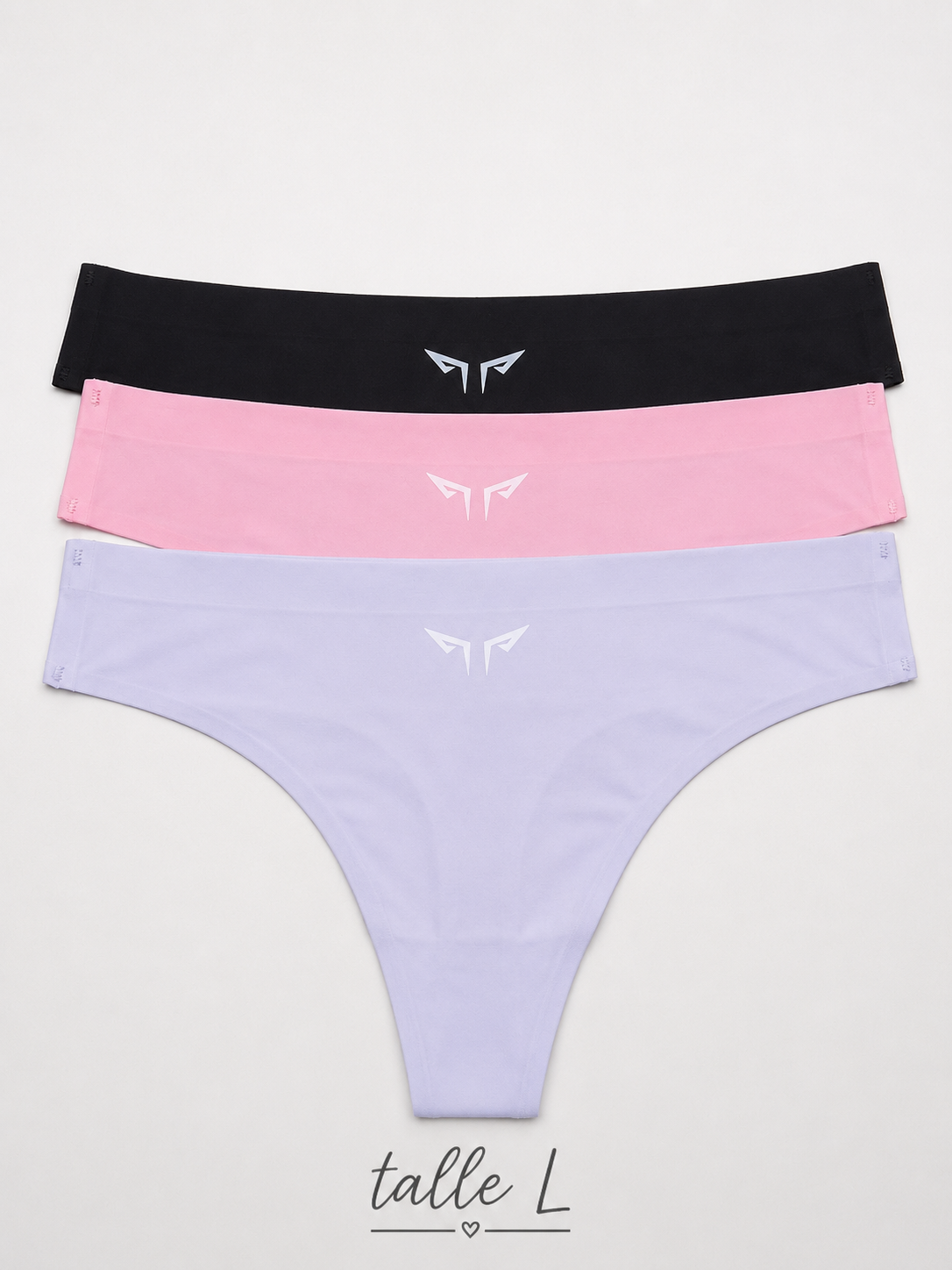 3 Bombis Cola Less Segunda Piel Seamless invisibles COLORES
