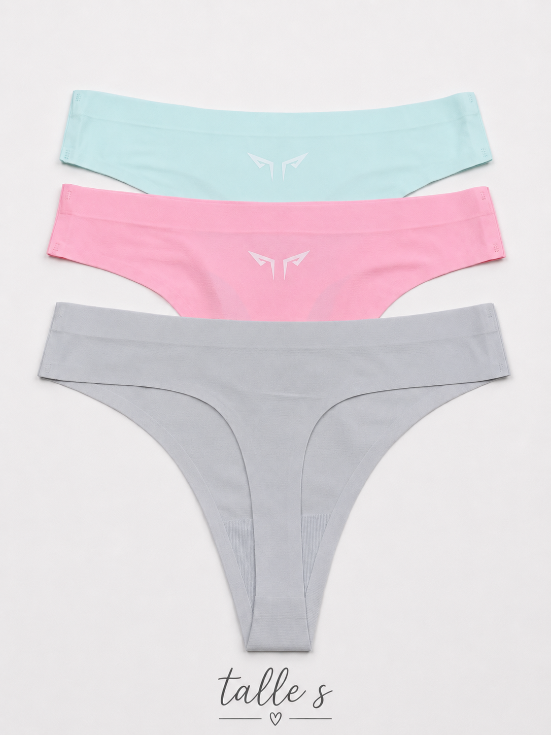 3 Bombis Cola Less Segunda Piel Seamless invisibles COLORES