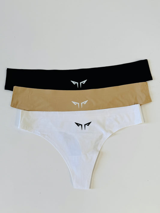 3 Bombis Cola Less Segunda Piel Seamless invisibles Bombacha