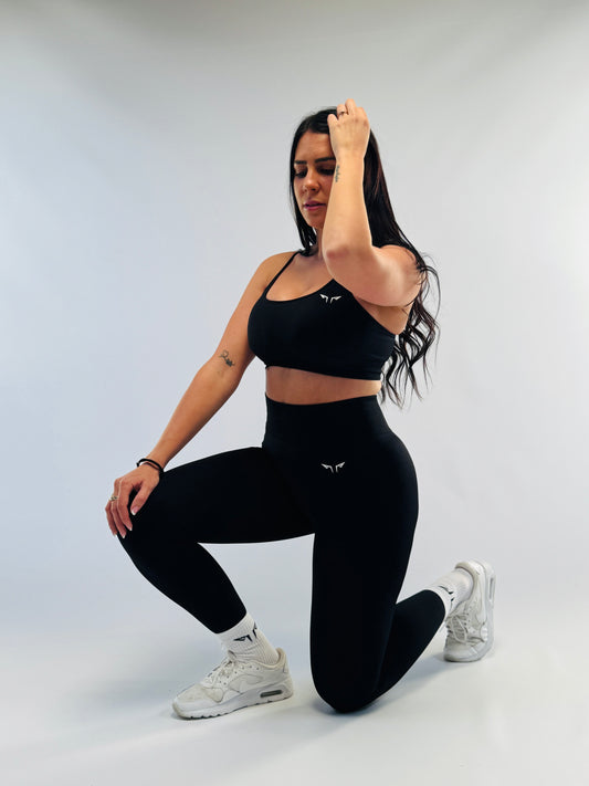 Conjunto top y calza con frunce Sabina