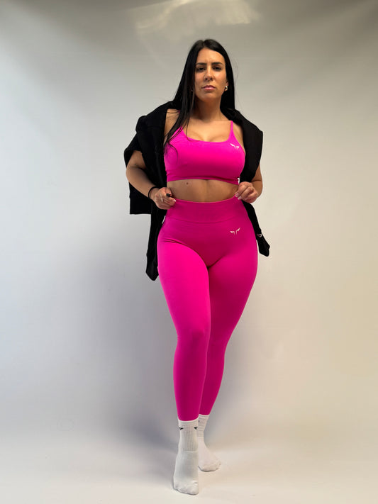 Conjunto top y calza con frunce Sabina