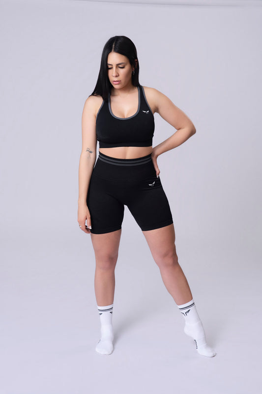 Conjunto Kentia Short y Top negro